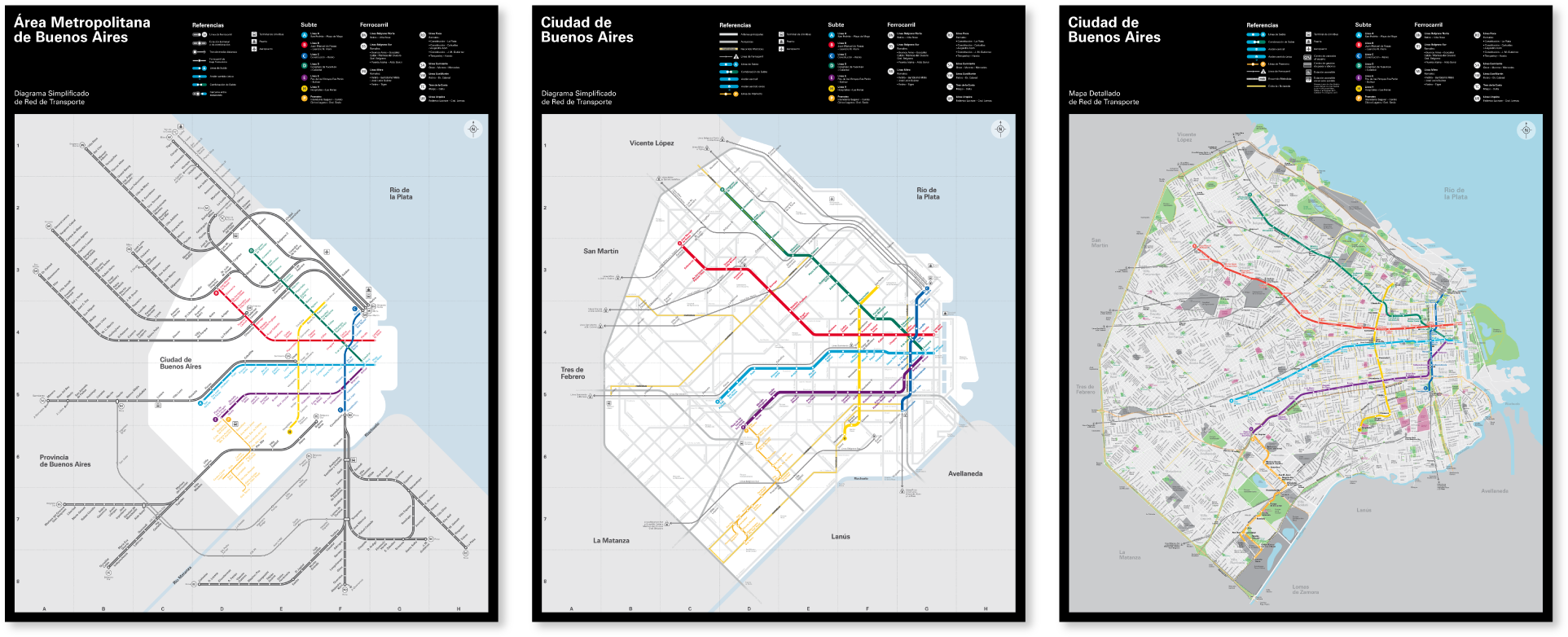 Buenos Aires Ya Tiene Su Primer Mapa Unificado De Transporte (2000x900), Png Download
