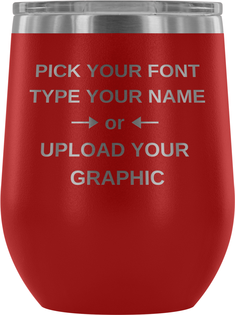 12 Oz Custom Wine Tumblers (1400x1400), Png Download