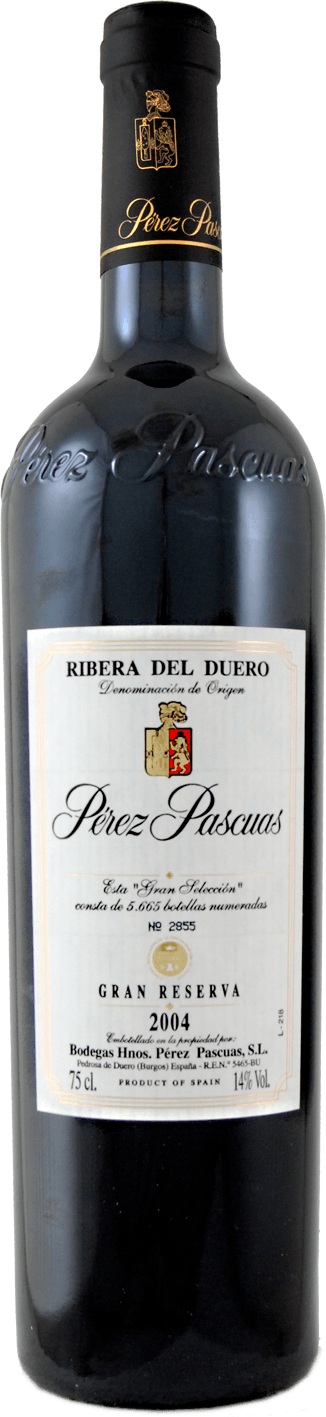 2004 Pérez Pascuas Gran Selección Gran Reserva (326x1417), Png Download
