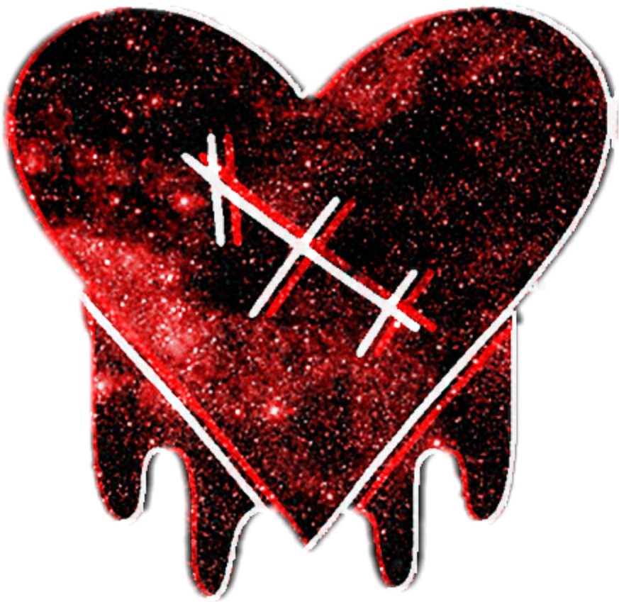 Dark Heart Soul Driping Freetoedit (1024x1024), Png Download