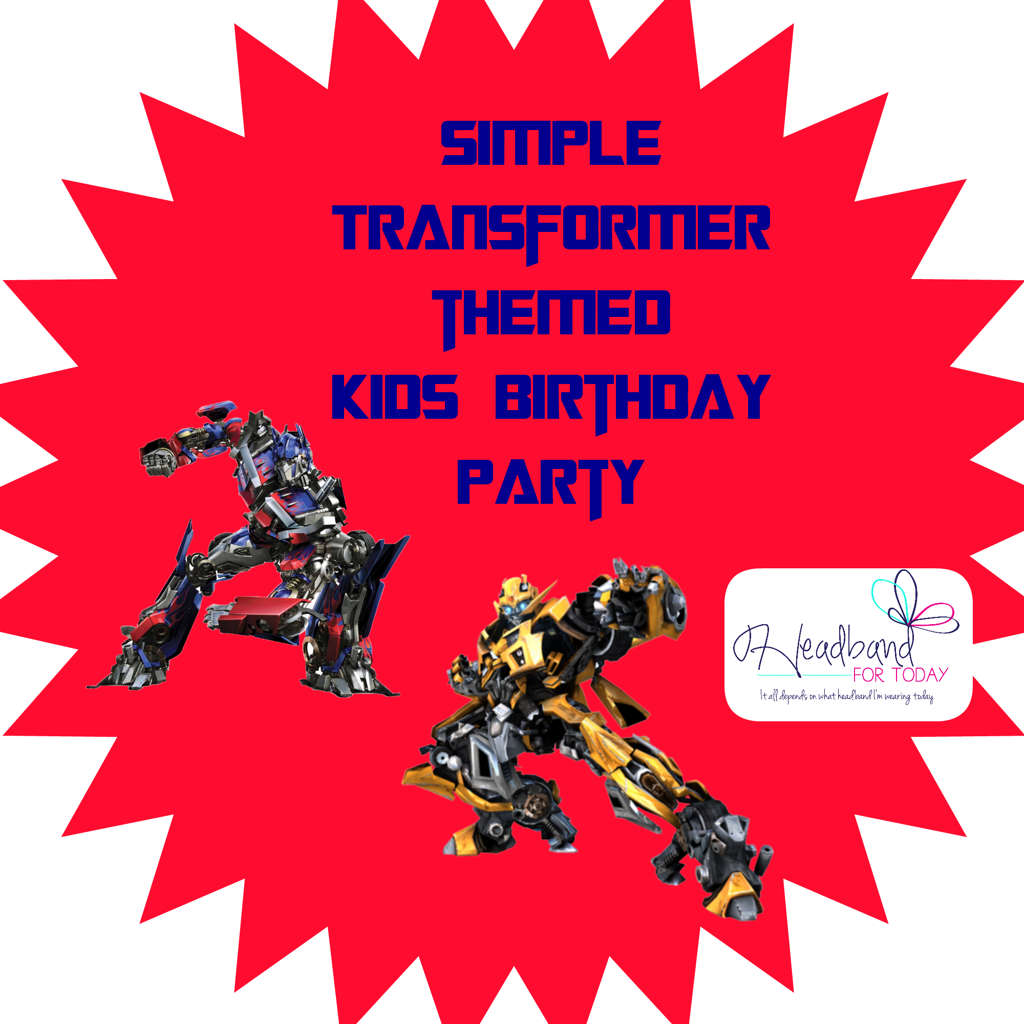 Transformer Themed Birthday Party (2000x2000), Png Download