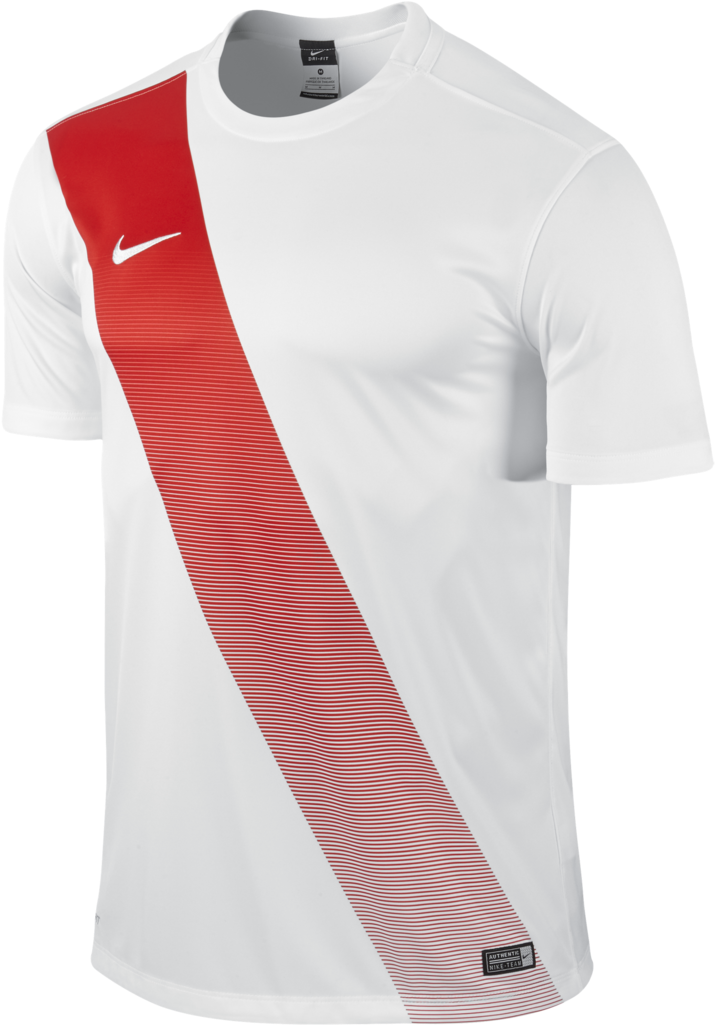 Nike Sash Jersey Ss White/red (1024x1024), Png Download
