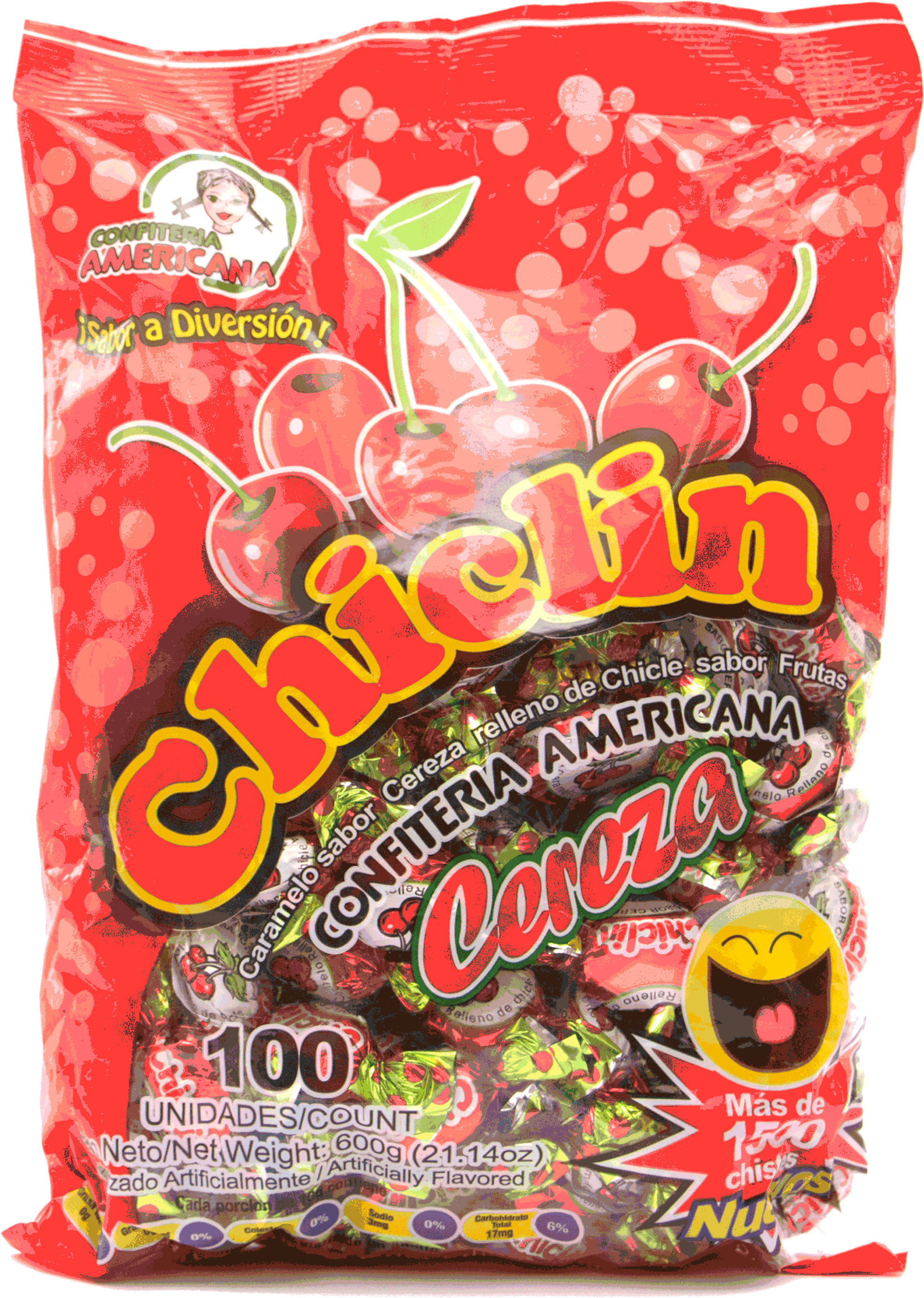 Chiclin Cereza (2100x3600), Png Download
