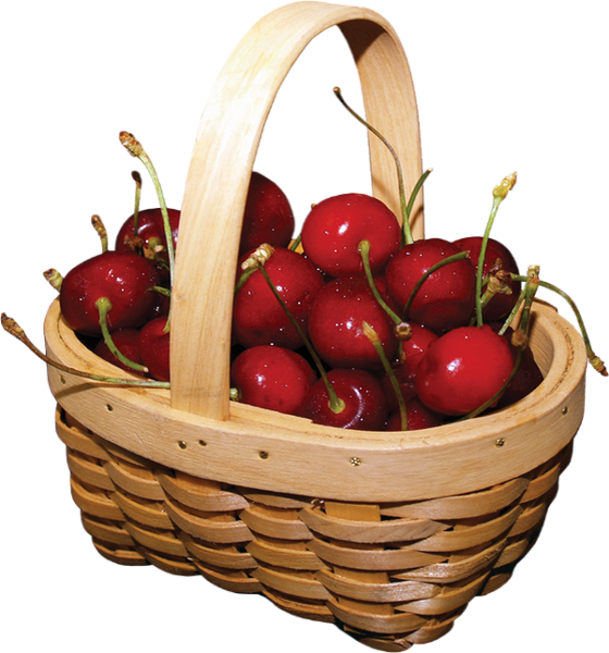 Cerises Png, Panier (560x600), Png Download