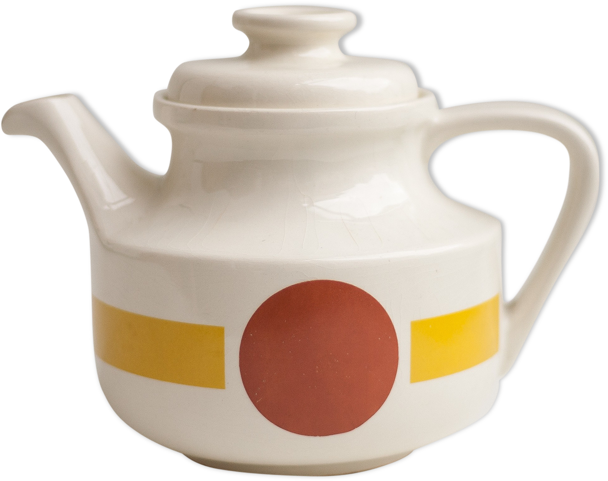 Vintage Teapot, Portuguese Ceramic Sado (1457x1457), Png Download