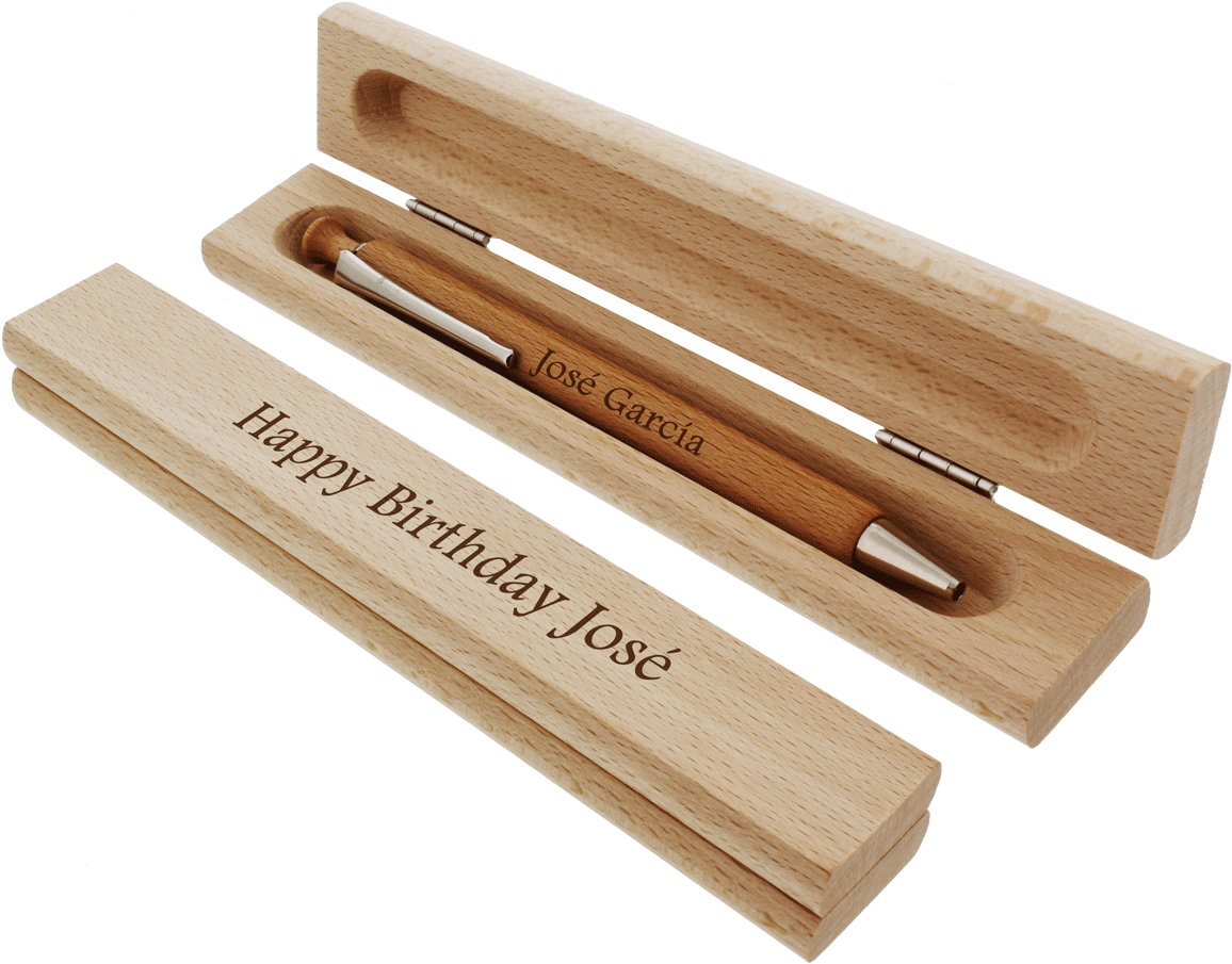 Bolígrafo De Madera Grabado (1200x1200), Png Download