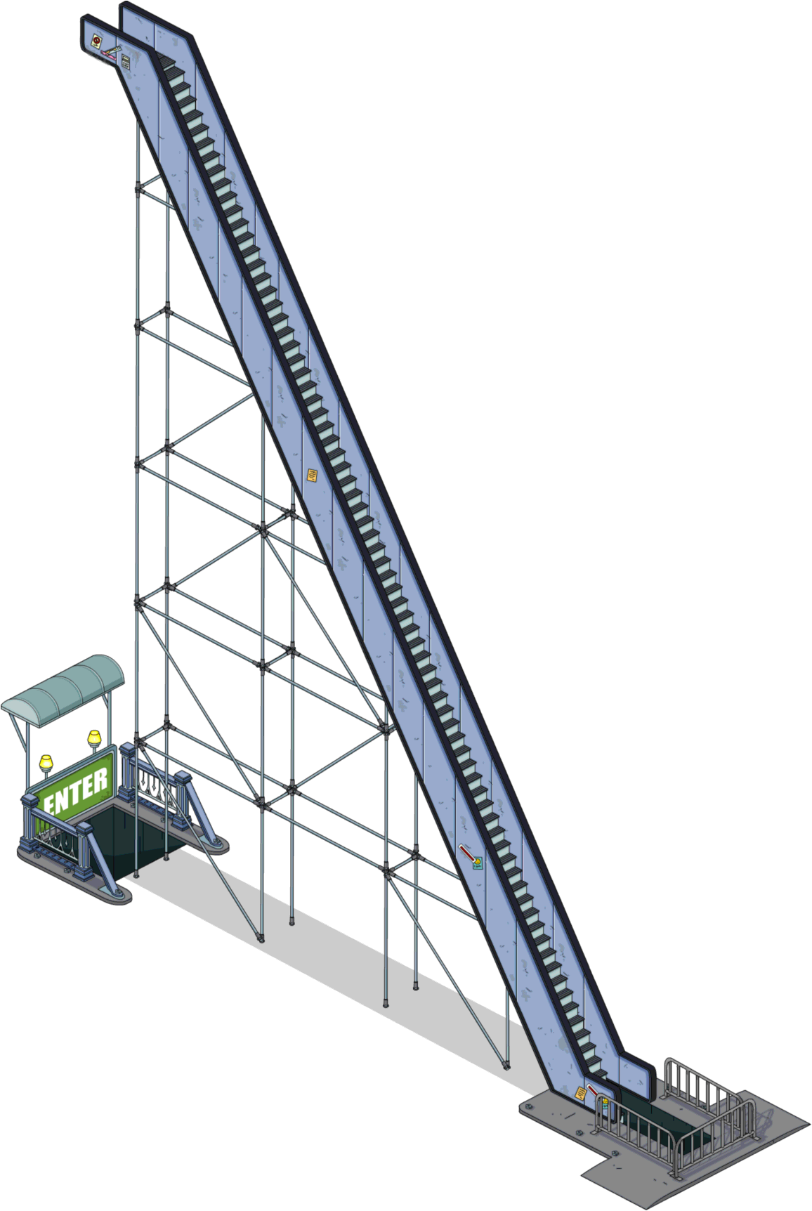 Escalator To Nowhere Tapped Out (1156x1724), Png Download