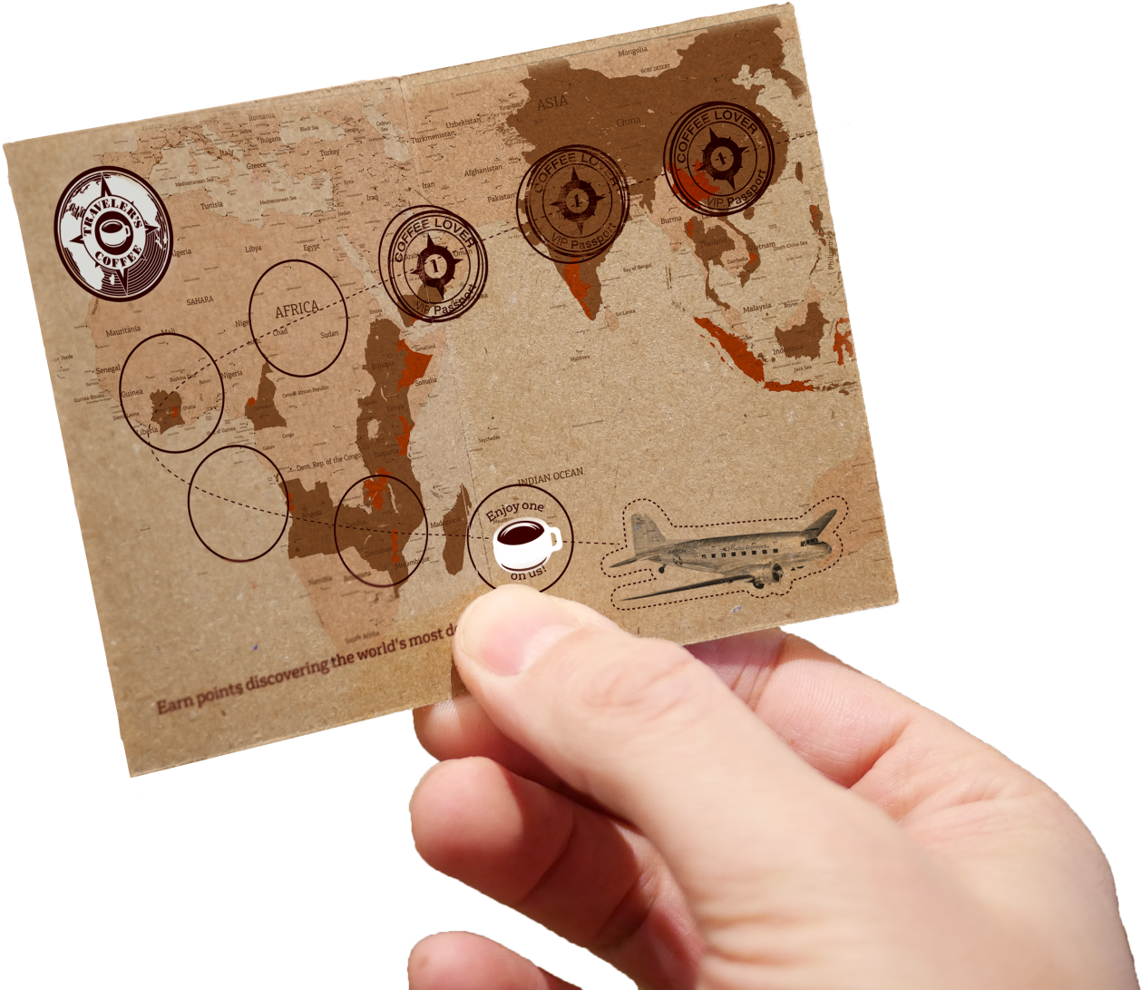 Coffee Lovers Would Receive A Hand Stamp For Each Hot (1400x1164), Png Download