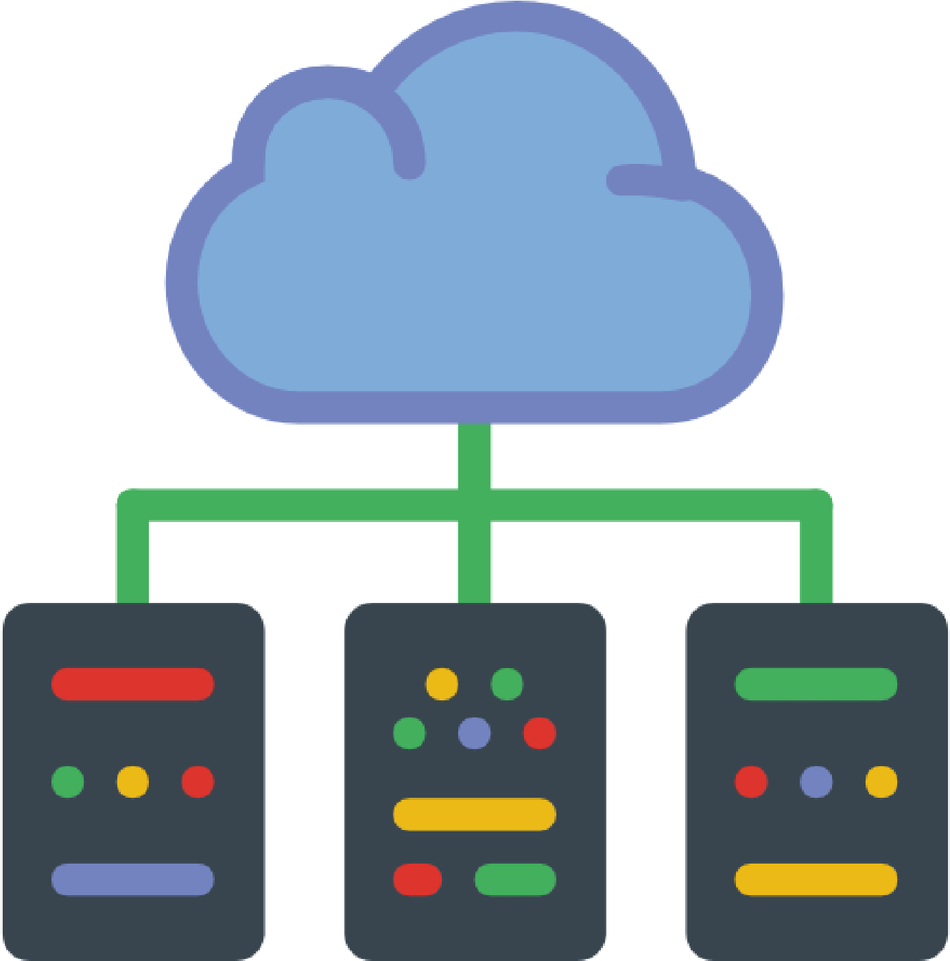 Servidores Cloud (1400x1400), Png Download