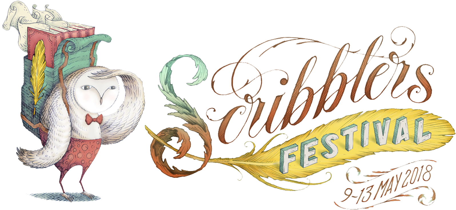 Scribblers Festival (1600x746), Png Download