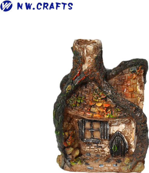 Handmade Kid Toy Garden Resin Fairy House Model For (700x700), Png Download