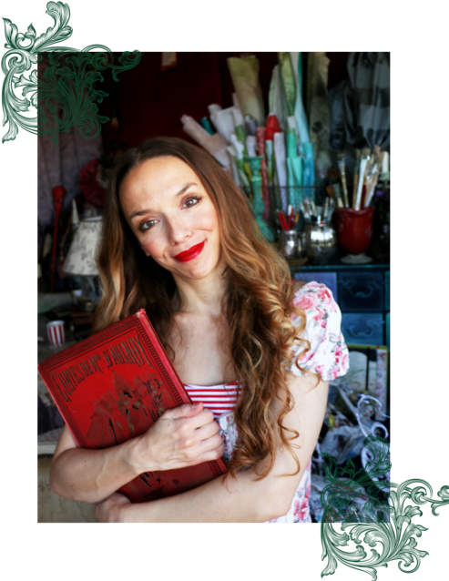 Laetitia Paper Mache Fairy Tales Artist, Fairy Houses, (500x645), Png Download