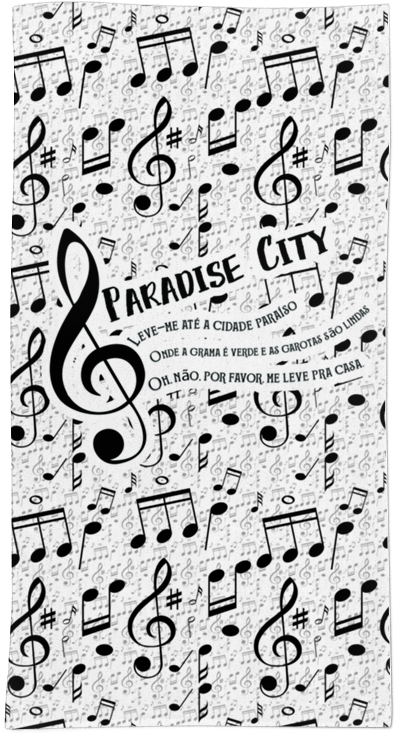 Toalha Paradise City De By Munizna (800x800), Png Download