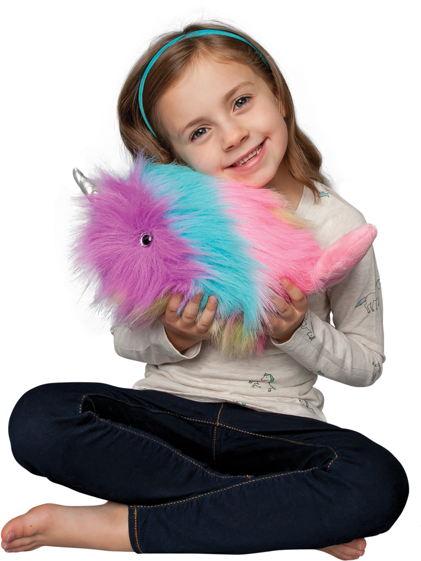 Bubbles Narwhal Rainbow Fuzzle (2047x2048), Png Download