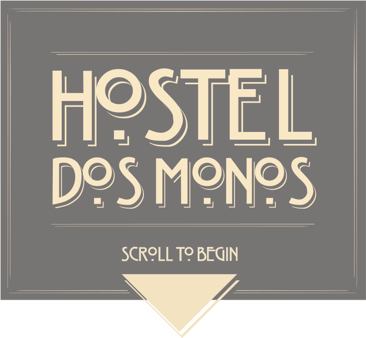 Welcome To Hostel Dos Monos (2700x1752), Png Download