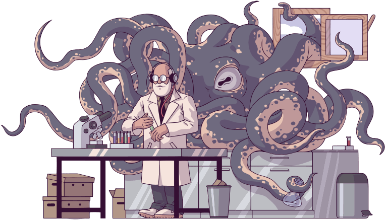 Beautiful Illustrations In Editorial Style (784x588), Png Download