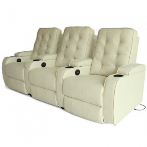 Bonded Leather Sofa Massage Electric Recline Chair (508x696), Png Download