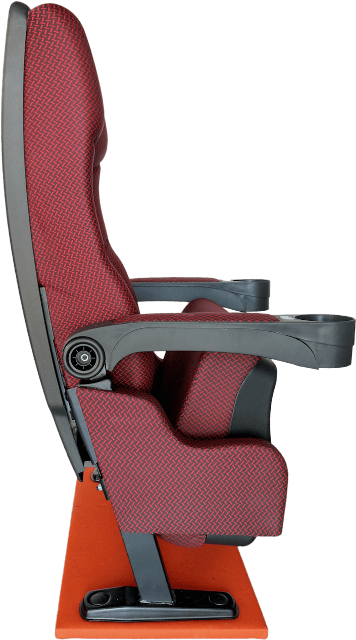 Maroon Cinema Chair (850x1276), Png Download