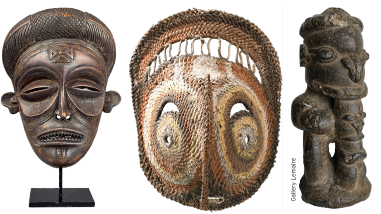 A Wooden Chokwe Mask From The Democratic Republic Of (800x431), Png Download