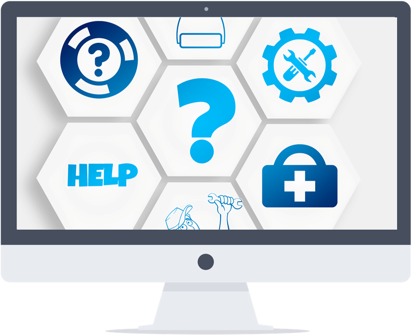 Help Desk Png (877x682), Png Download