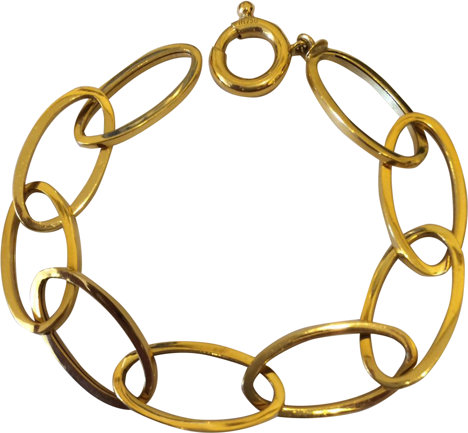 Corrente - Pulseira - Ouro 18k (930x930), Png Download