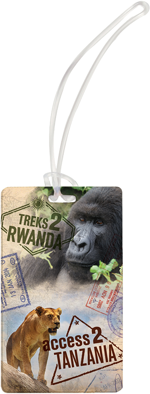 Access 2 Tanzania / Treks 2 Rwanda Luggage Tag (500x890), Png Download