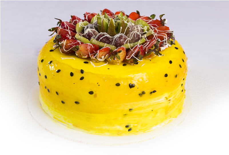 Torta Fría De Frutas Tropicales (800x800), Png Download