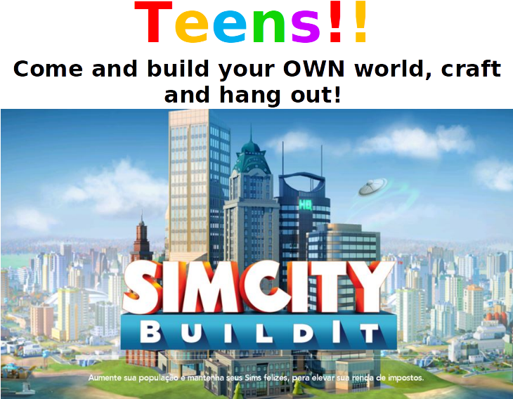 Simcity Build It And Crafts Tuesdays Georgetown Library (729x582), Png Download