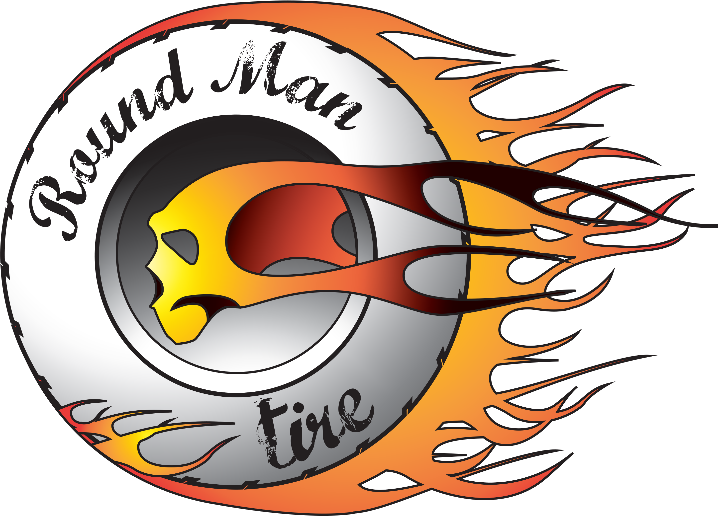 Round Man Tire (3300x2550), Png Download