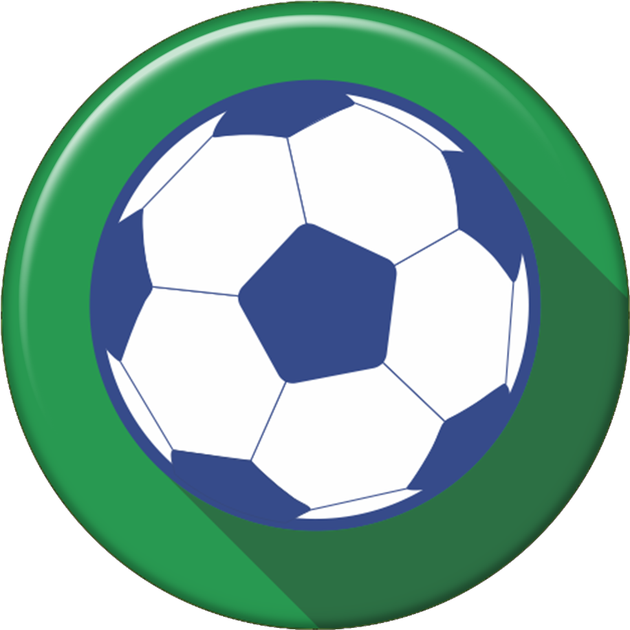 Pop Selfie Bola De Futebol Fundo Verde (1000x1000), Png Download