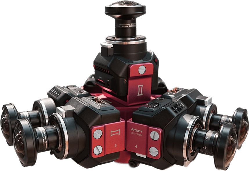 360 Video Camera Argus7 (2000x839), Png Download