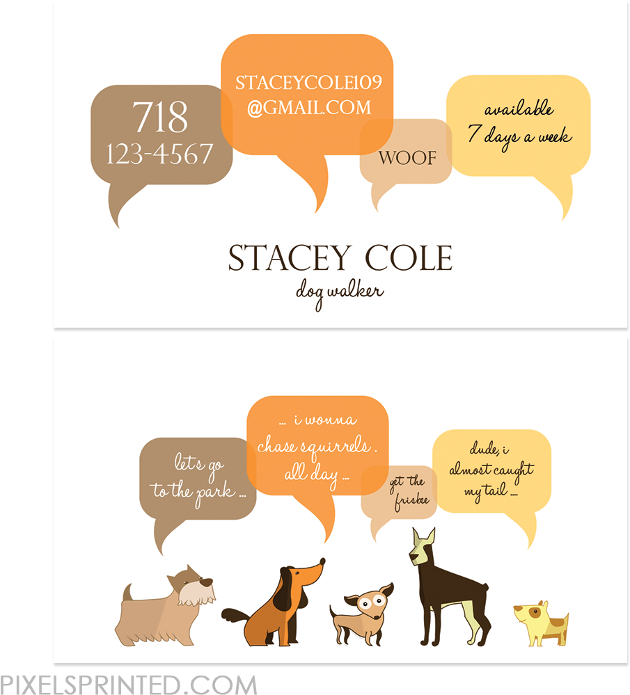 Dog Walker Cards, Dog Sitter Cards, Dog Sitting Cards, (1024x1024), Png Download