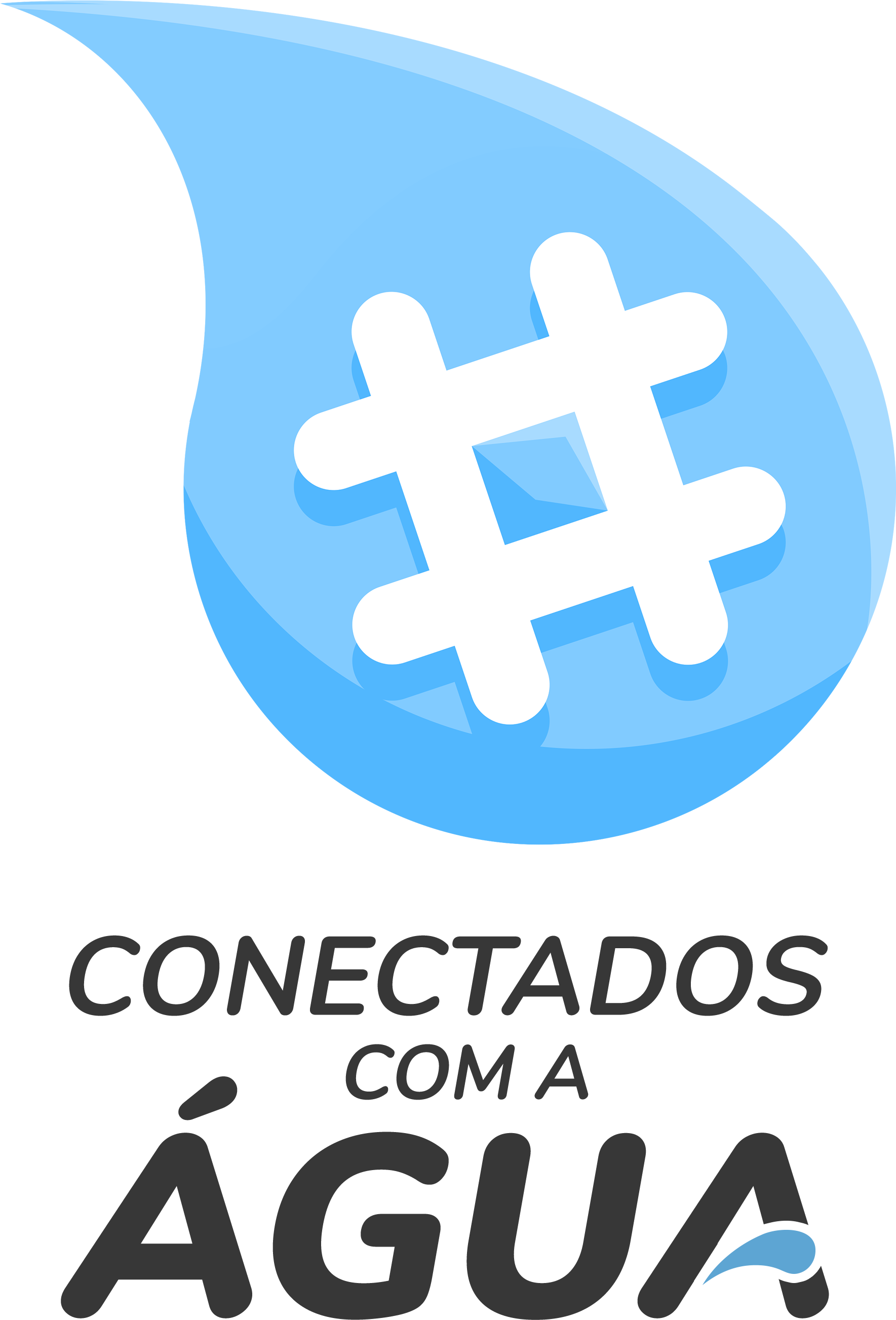 Selo-conectados Agua (1769x2606), Png Download