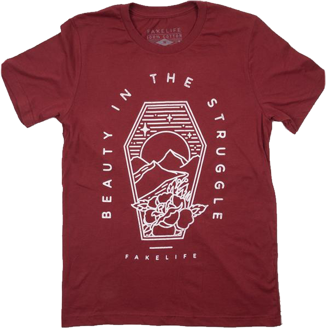 Beauty In The Struggle Unisex Tee (850x722), Png Download