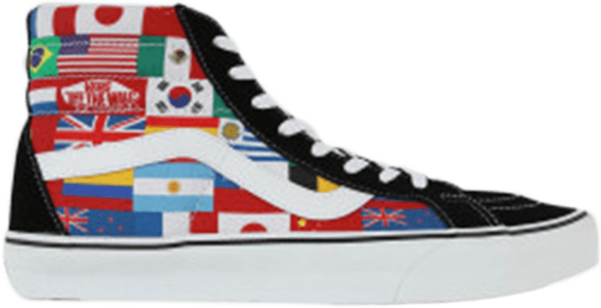 Sk8-hi Reissue 'international Flags' (844x433), Png Download
