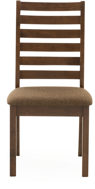 Image For Brown Wood Chair With Linen Seat From Brault (519x804), Png Download