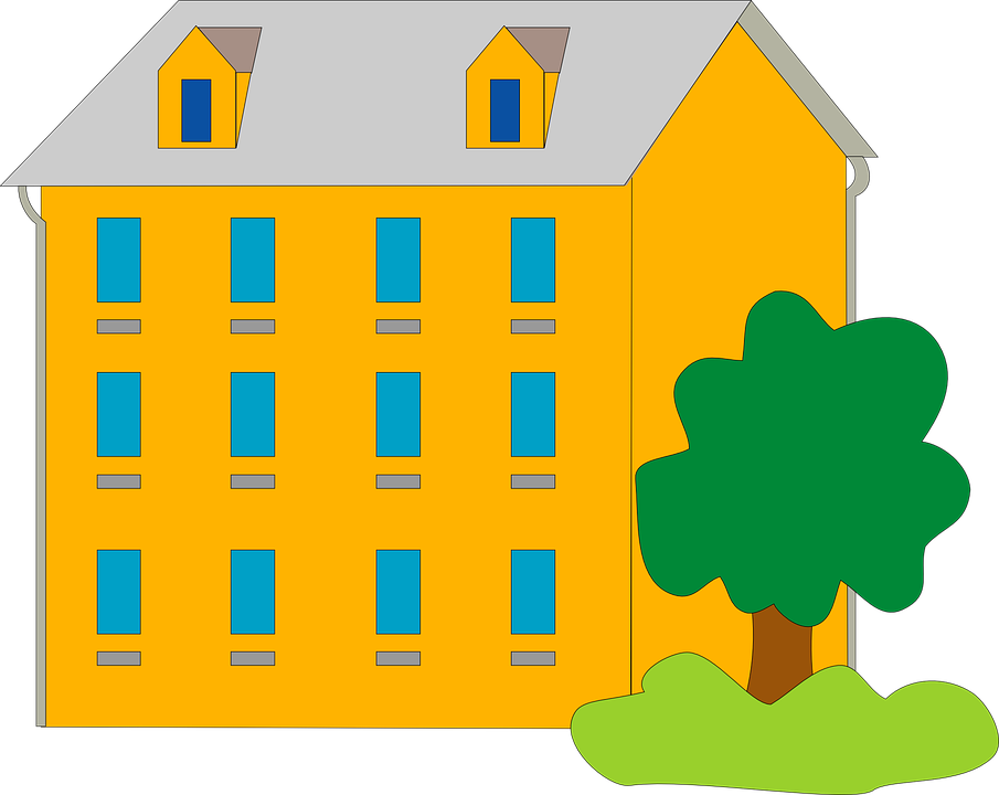 Collection Of Free Vector Apartments Art (905x720), Png Download