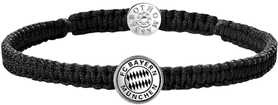 Thomas Sabo Wristband Black (660x660), Png Download