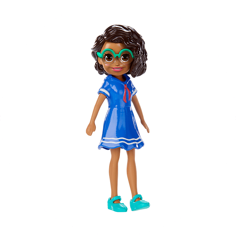 Polly Pocket™ Doll With Trendy Outfit Product Image (788x788), Png Download