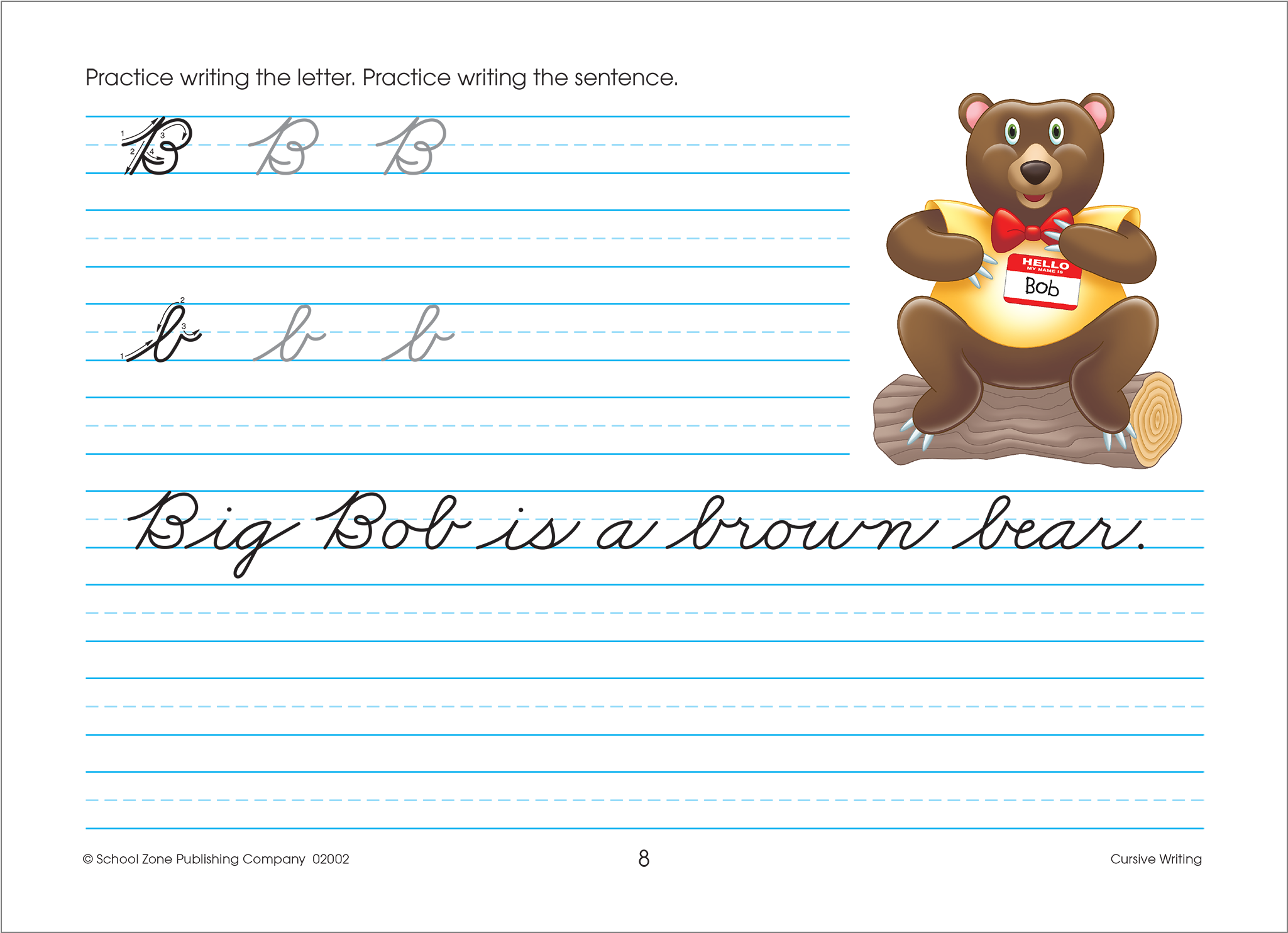 Cursive Writing 3-4 Workbook Shows Kids Proper Cursive (2048x2048), Png Download