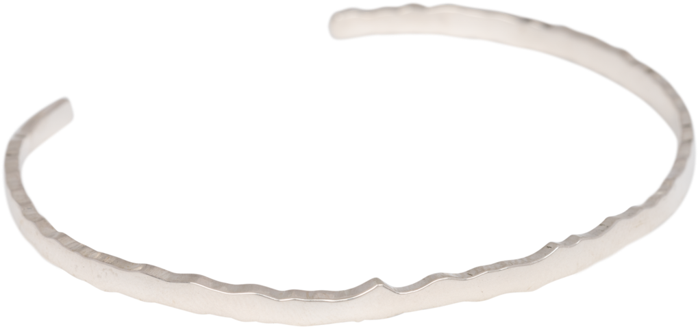 Jagged Cuff Anna Nina Silver (1665x1800), Png Download