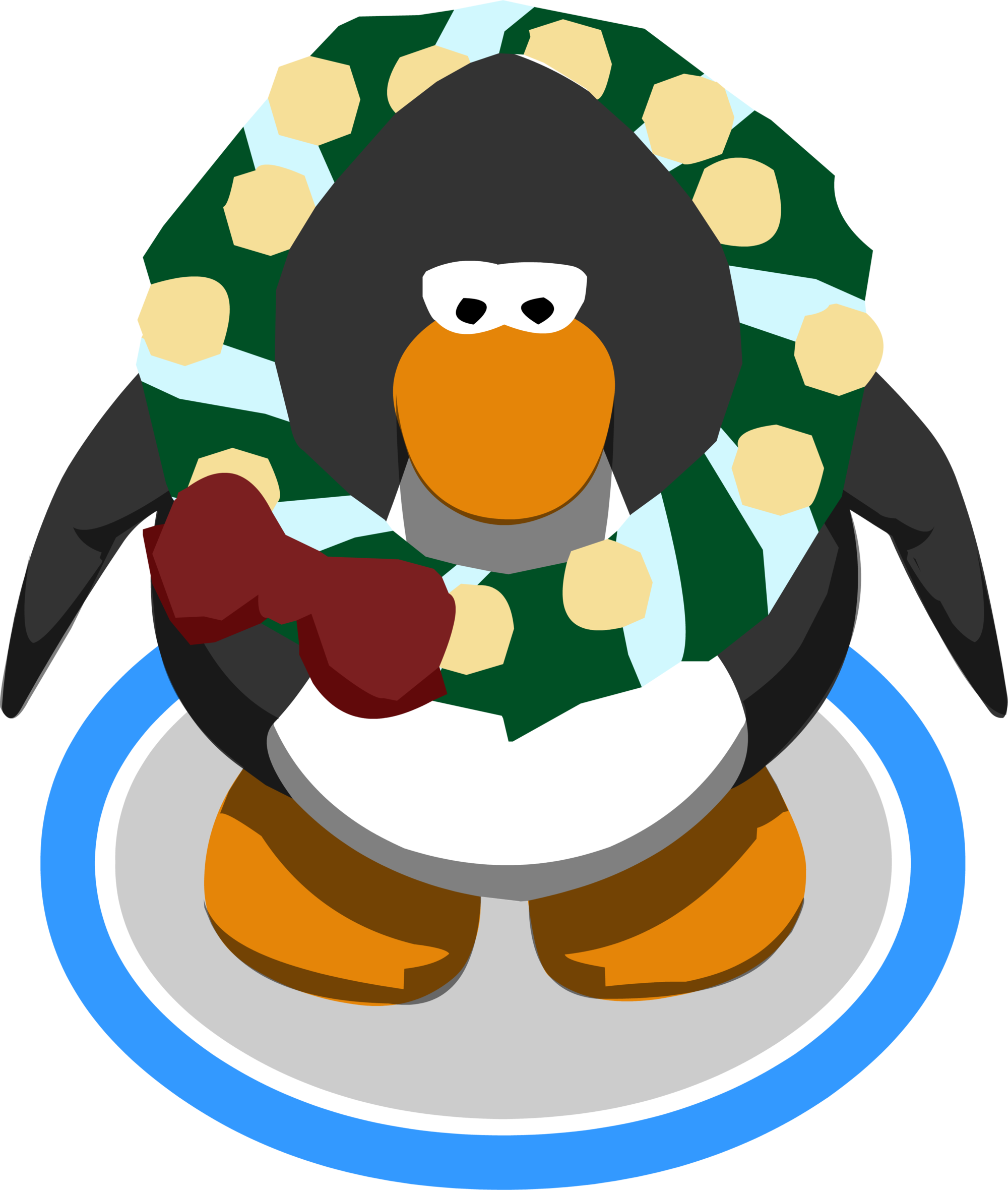 Jolly Holly Wreath In-game (2000x2360), Png Download