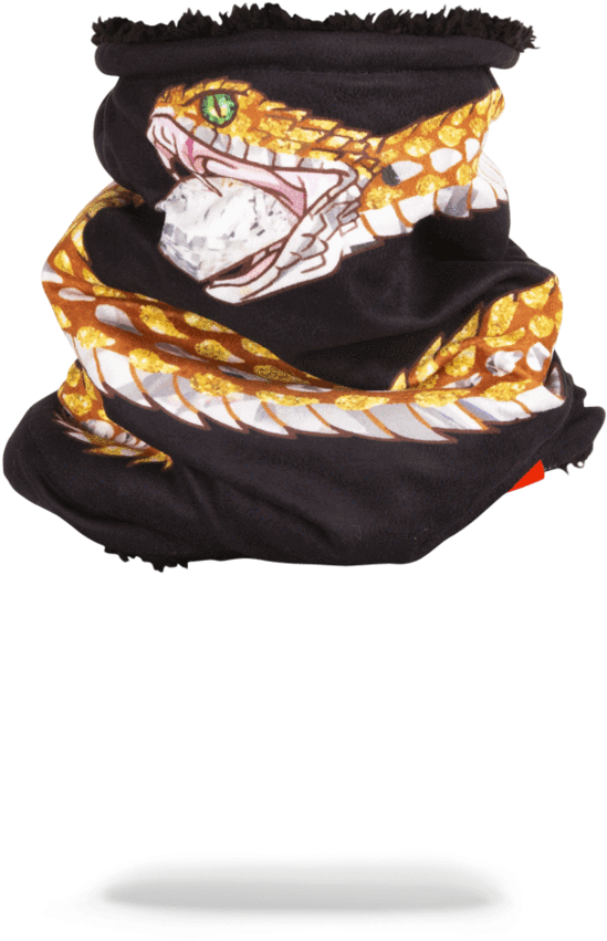 Sprayground- Snake Jewels Neck Warmer Ski Mask (900x1148), Png Download