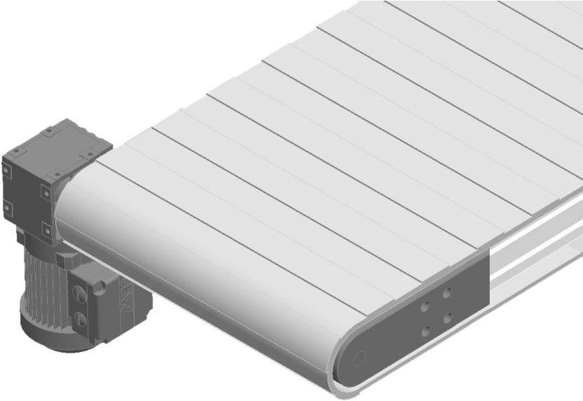 Modular Belt Conveyor (857x600), Png Download