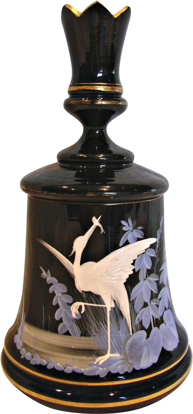 Bohemian Harrach Black Art Glass Box Crenellated Top (1361x1361), Png Download