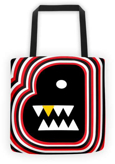 Bento Box Concentric "b" Tote Bag (600x600), Png Download