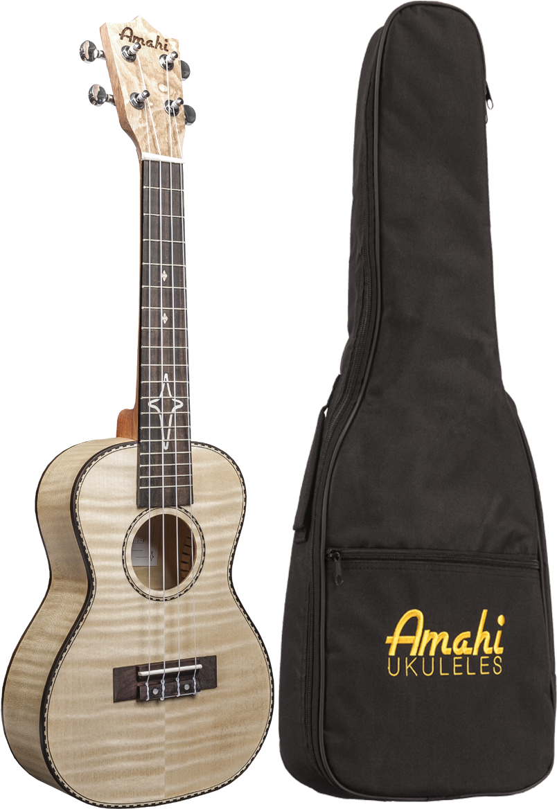 Concert Flamed Maple Uke (836x1200), Png Download