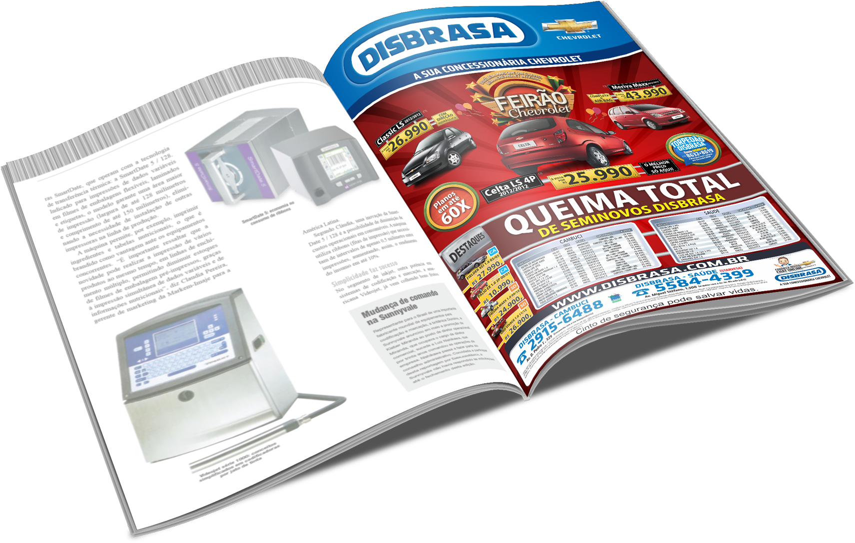 Disbrasa Anúncio Revista Em Dia (1800x1178), Png Download