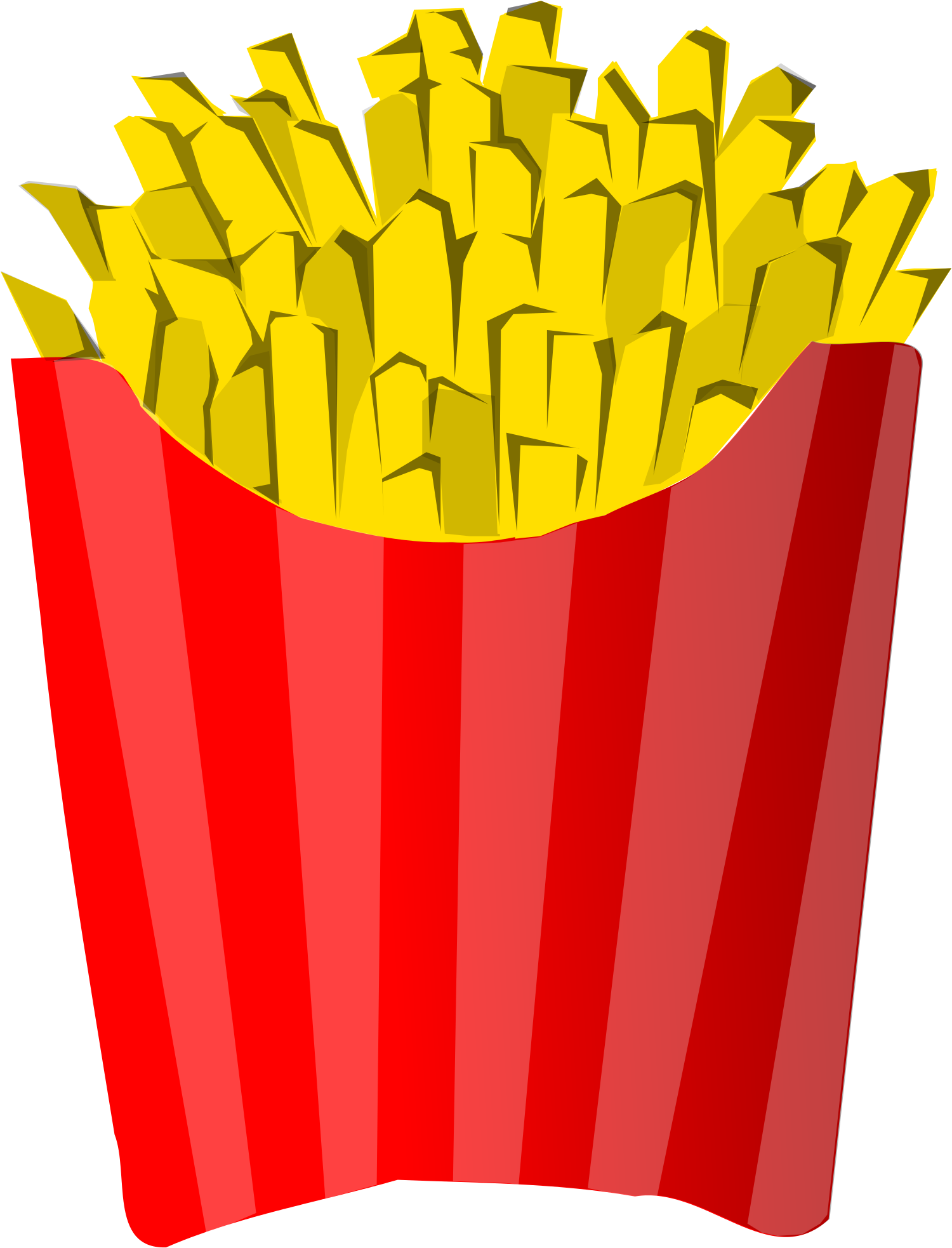 Fries Drawing Beginner - French Fries Svg (1024x1024), Png Download