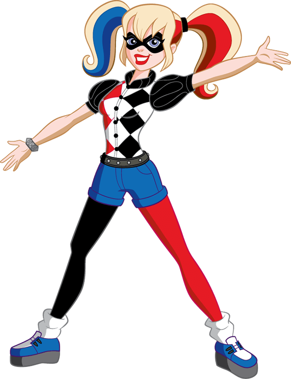 Harley Quinn - Dc Superhero Girls Personajes (600x780), Png Download